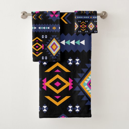 Colorful Aztec Bad Handdoek (Insitu)