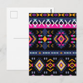 Colorful Aztec Briefkaart (Voorkant / Achterkant)