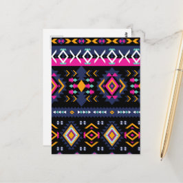 Colorful Aztec Briefkaart