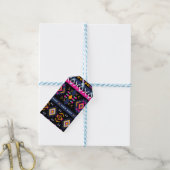 Colorful Aztec Cadeaulabel (Met Touw)