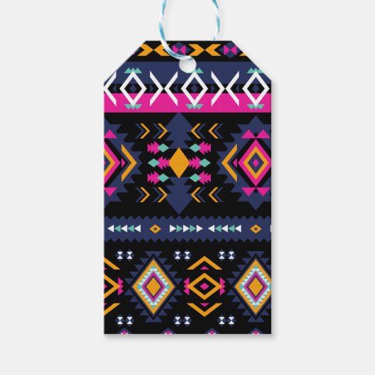 Colorful Aztec Cadeaulabel (Voorkant)
