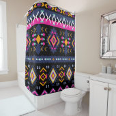 Colorful Aztec Douchegordijn (In situ)