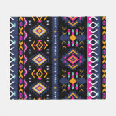 Colorful Aztec Fleece Deken (Voorkant (Horizontaal))