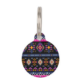 Colorful Aztec Huisdierpenning