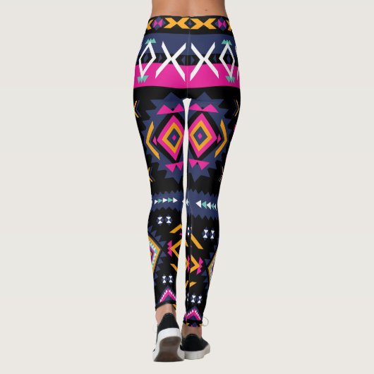 Colorful Aztec Leggings (Achterkant)