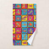 Colorful Aztec Mexican Animals 1 Bad Handdoek (Handdoek)