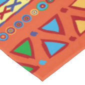 Colorful Aztec Mexican Animals Ornament Tafelkleed (Gekanteld)