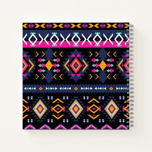 Colorful Aztec Notitieboek (Achterkant)