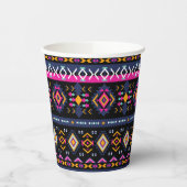 Colorful Aztec Papieren Bekers (Links)