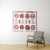 Colorful Aztec Pattern Accent Wandkleed (In Situ (horizontaal))