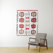 Colorful Aztec Pattern Accent Wandkleed (In situ)