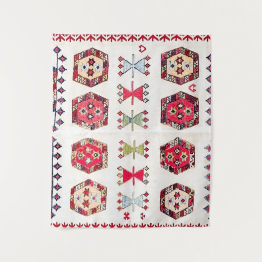 Colorful Aztec Pattern Accent Wandkleed (Voorkant)