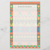 Colorful Aztec Pattern Briefpapier (Voorkant)