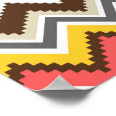 Colorful Aztec Tribal Chevron ZigZag Stripes Print (Hoek)