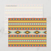 Colorful Aztec Tribal Native American Diamonds Briefkaart (Voorkant / Achterkant)