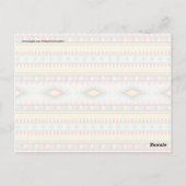 Colorful Aztec Tribal Native American Diamonds Briefkaart (Achterkant)