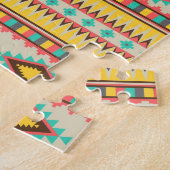 Colorful Aztec Tribal Native American Diamonds Legpuzzel (Zijkant)