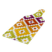 Colorful Aztec Tribal Print Ikat Diamond Patroon Snijplank (Hoek)