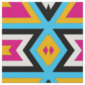 Colorful Aztec Tribal Trendy Geometric Pattern Stof (Close Up)