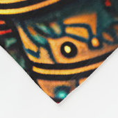Colorful Aztec Warrior Blanket Fleece Deken (Hoek)
