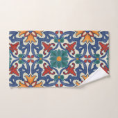 Colorful Azulejos Pattern Bad Handdoek (Handdoek)