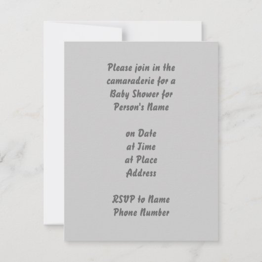 Colorful Baby Boots Unisex Shower-uitnodigingen Kaart (Achterkant)