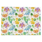 Colorful Baby Dinosaur Groot Cadeauzakje (Achterkant)