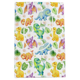 Colorful Baby Dinosaur Medium Cadeauzakje