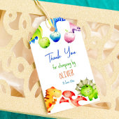 Colorful baby dinosaurs birthday personalized cadeaulabel