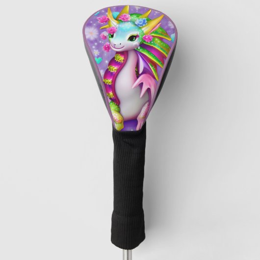 Colorful Baby Dragon Golfheadcover (Voorkant)