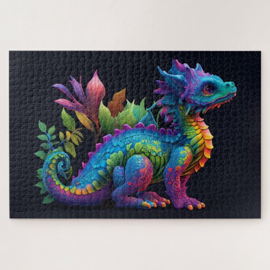 Colorful Baby Dragon Legpuzzel (Horizontaal)