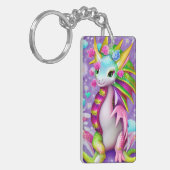 Colorful Baby Dragon Sleutelhanger (Voorkant Links)