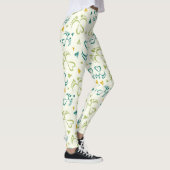 Colorful Baby Feet and Hearts Pattern Leggings (Rechts)