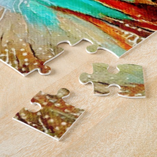 Colorful Baby Goat Art Puzzle Legpuzzel (Zijkant)