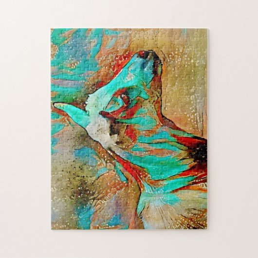 Colorful Baby Goat Art Puzzle Legpuzzel (Verticaal)
