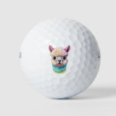 Colorful Baby Lama Golfballen (Voorkant)