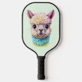 Colorful Baby Lama Pickleball Paddle (Voorkant)