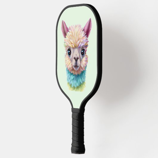Colorful Baby Lama Pickleball Paddle (Links)