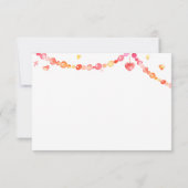 Colorful Baby Sheep / Lamb Hartelijk dank Bedankkaart (Achterkant)