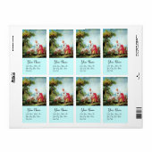 COLORFUL BABY SHOWER ETIKET (Full Sheet)