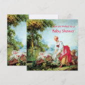 COLORFUL BABY SHOWER Gold Metallic Kaart (Voorkant / Achterkant)