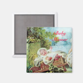 COLORFUL BABY SHOWER MAGNEET (Voorkant / Achterkant)