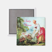 COLORFUL BABY SHOWER MAGNEET (Voorkant / Achterkant)