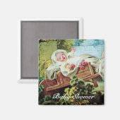 COLORFUL BABY SHOWER MAGNEET (Voorkant / Achterkant)