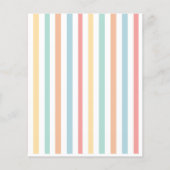 Colorful baby shower party game flyer (Achterkant)