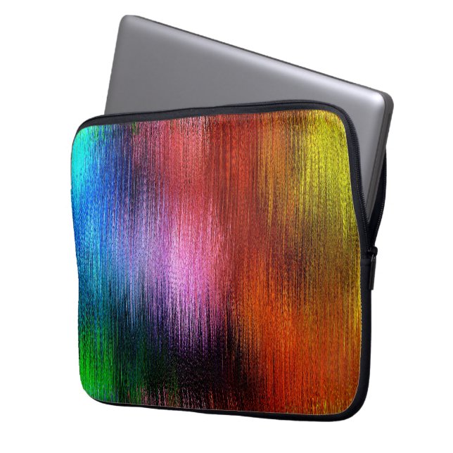 Colorful Background Pattern Laptop Sleeve (Voorkant Links)