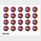 Colorful Background Pattern Ronde Sticker (Vel)