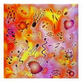 Colorful Bacteria Poster (Voorkant)