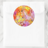 Colorful Bacteria Ronde Sticker (Tas)