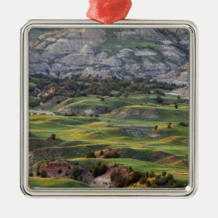 Colorful badlands uit Buck Hill kijkt over Metalen Ornament
